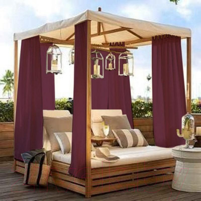 Штора для террасы Nivasan H1.UP-5 (140x220, бордо)