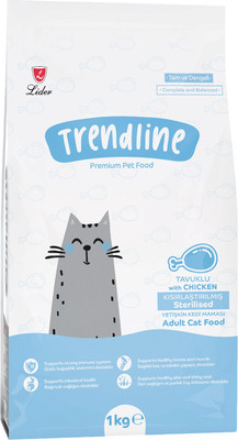 Сухой корм для кошек Trendline Для стерилизованных кошек с курицей (1кг)