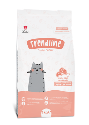 Сухой корм для кошек Trendline С ягненком и рисом (1кг)