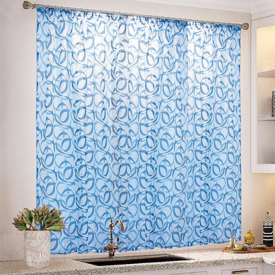 Штора Nivasan Лайма 260x170 / Hk.Lm.с-1 (синий)