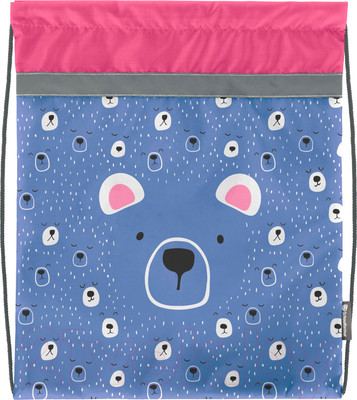 Мешок для обуви Schoolformat Little Face / МОБ-ЛТФ (голубой)