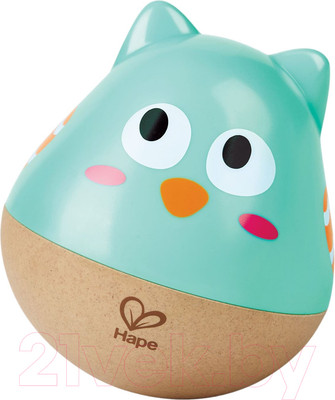Развивающая игрушка Hape Неваляшка. Совенок / E0111_HP (голубой)