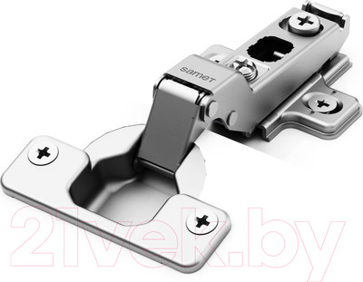 Комплект петель мебельных Samet Star Track Push Open / 10180052-10 (10шт, полукладные без пружины)