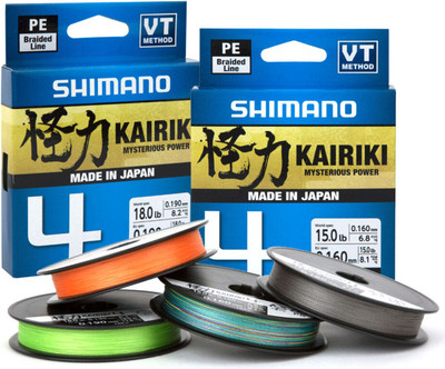 Леска плетеная Shimano Kairiki 4 0.315мм / LDM54TE5031515H (150м, оранжевый)