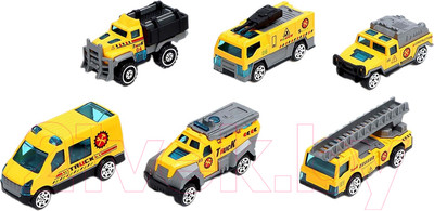 Набор игрушечных автомобилей Автоград Строительная техника / 7779116