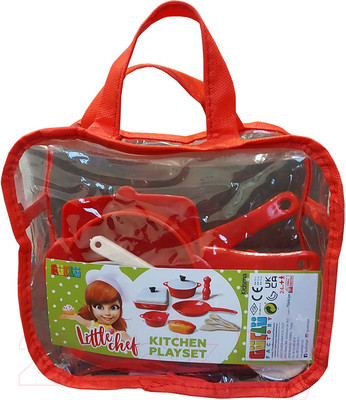 Набор игрушечной посуды Guclu Машенька в сумке / 5032