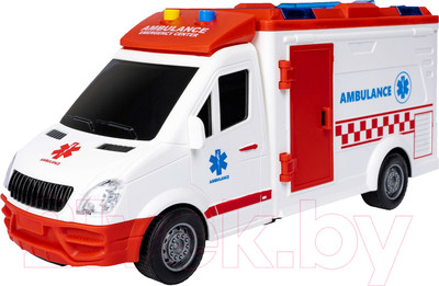 Автобус игрушечный Bondibon Парк техники. Скорая помощь / ВВ5941