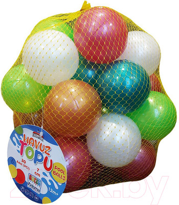 Шары для сухого бассейна Guclu Набор шариков 7см / GCL080 (30шт, перламутр)