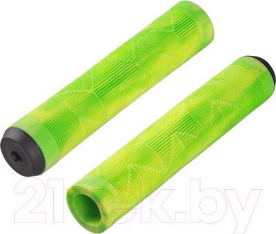 Грипсы для велосипеда FORCE BMX145 / 382083-F (зеленый/желтый)