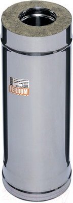 Труба дымохода Ferrum 0.5м 304/0.8мм Ф150x210 / f3952