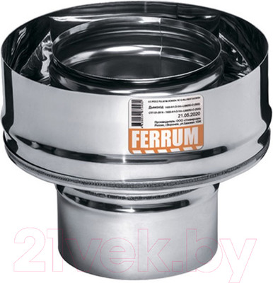 Переходник для дымохода Ferrum 304/0.8мм Ф150x210 / f3729