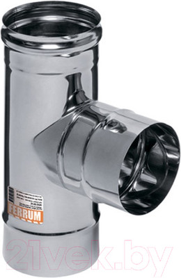 Тройник для дымохода Ferrum 90° 304/0.8мм Ф150 / f4728