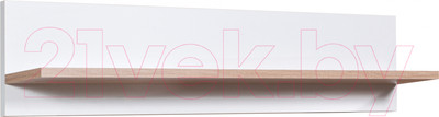 Полка Мебель-Класс Сити-1 (белый/дуб сонома)