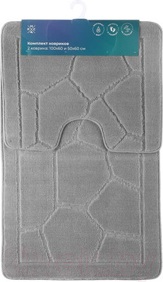 Набор ковриков для ванной и туалета РМС КК-02ТС