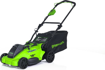Газонокосилка аккумуляторная Greenworks GD40LM16X бесщеточная 40V 41см / 2517907 (без АКБ и ЗУ)