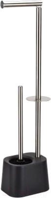 Стойка для туалетной бумаги с ершиком Caspian 90007