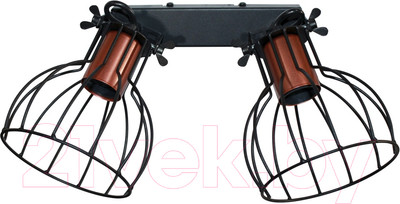 Бра Элетех Эстель 521 НББ 01-2х60-111 Е27 / 1005404800 (черный муар/медь)