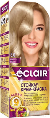 Крем-краска для волос Eclair 8.0 (светло-русый)