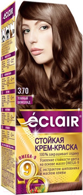 Крем-краска для волос Eclair 3.70 (темный шоколад)