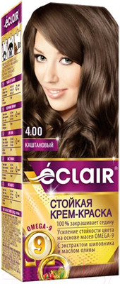 Крем-краска для волос Eclair 4.00 (каштановый)