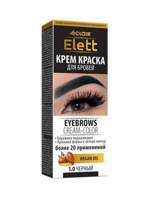 Краска для бровей Eclair Elett тон 1.0 (черный)
