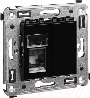 Розетка DKC Avanti RJ-45 / 4402463 (черный квадрат)