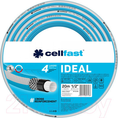 Шланг поливочный Cellfast Ideal 1/2" / 10-240 (20м)