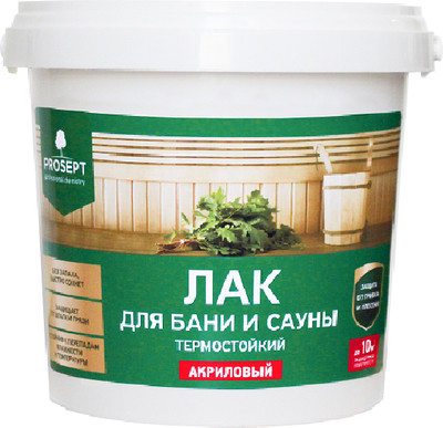 Лак Prosept Готовый состав для бани и сауны (0.9л)