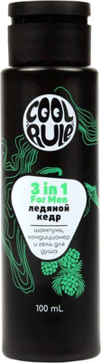 Гель для душа Cool Rule Ледяной кедр 3в1 (100мл)