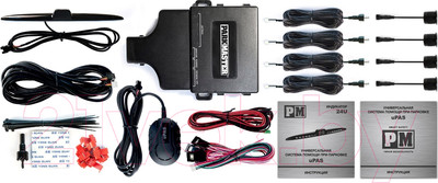 Парковочный радар ParkMaster 24U-4-A (Black)
