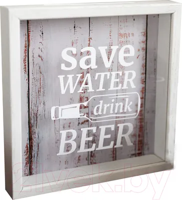 Копилка для пробок Richwood Save Water / beer2626-3g/white (белый)