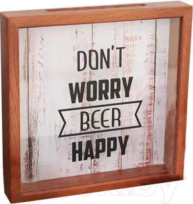 Копилка для пробок Richwood Don't Worry / beer2626-4g/brown (темный)