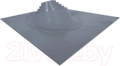 Проходка кровельная Везувий №110 75-200мм угловая (серебристый)