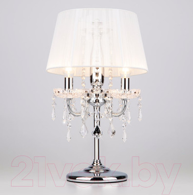 Прикроватная лампа Евросвет Allata 2045/3T (хром/белый)