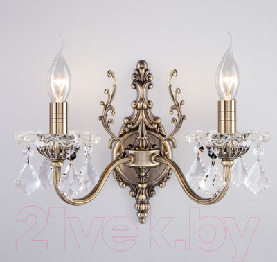 Бра Евросвет Elisha 3281/2 (античная бронза/прозрачный хрусталь)