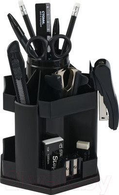 Настольный набор Стамм MaxiDesk / ОРН-30479 (14пр, черный)