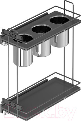 Бутылочница Starax 250 S-2651-A (левое крепление, антрацит)