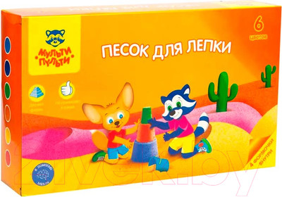 Набор для лепки Мульти-пульти Енот в пустыне ПН_16959 / 537 (6цв)