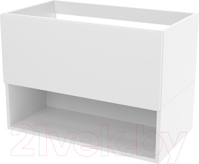 Тумба под умывальник ЗОВ Кито-2 60 / 2K60LW0MWMC (белый матовый)