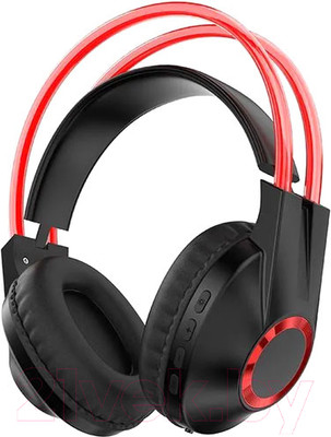 Беспроводные наушники Qumo Party Rave ВТ 0077 / Q40444 (черный/красный)