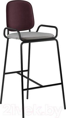 Стул барный Latitude Ror 2 Frame / RORBCH2FRBKVLRDPRPLWGR (черный/пурпурный/серый)