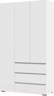 Шкаф Стендмебель Хелен ШК 06 (белый/белый)