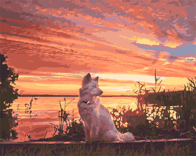 Картина по номерам Lori Вечерняя прогулка / Кпн-192