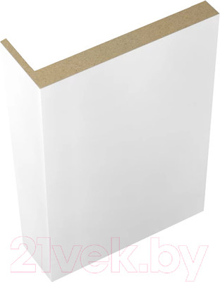 Наличник Velldoris Экошпон телескопический L 8мм 100x25x2200 (белый эмалит)