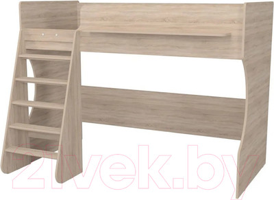 Кровать-чердак детская Можга Капризун 1 / Р432 (дуб сонома)