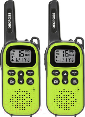 Комплект раций Decross DC44 (2шт, зеленый)