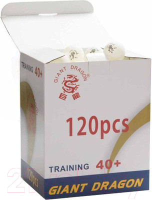 Набор мячей для настольного тенниса Giant Dragon Training Silver 1 New / 51.683.31.8 (120шт, белый)