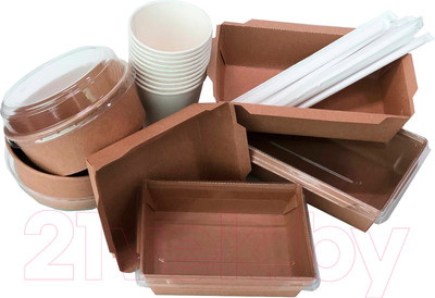 Набор одноразовой посуды Paperko Н1 (21шт)