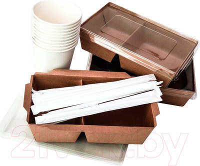 Набор одноразовой посуды Paperko Н2 (18шт)