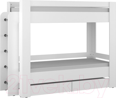 Двухъярусная кровать Премиум Зефир (белый)